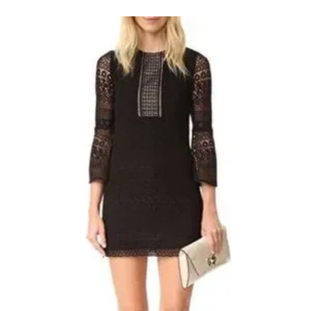 Shoshanna Black Lace Dress size 6